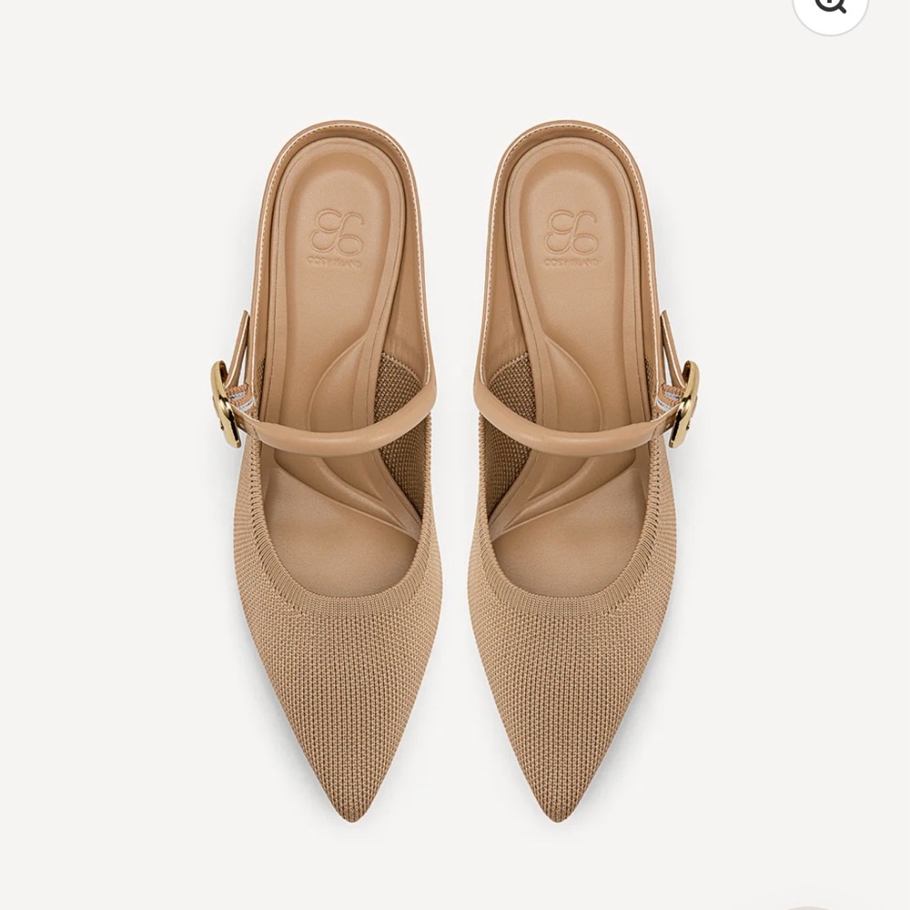 Cosy Island Gracelithe Pointed Toe Low Heeled Mules